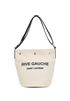 Rive Gauche Bucket Bag, &pound;650, Handbags, Cream, Canvas/Leather, Front view